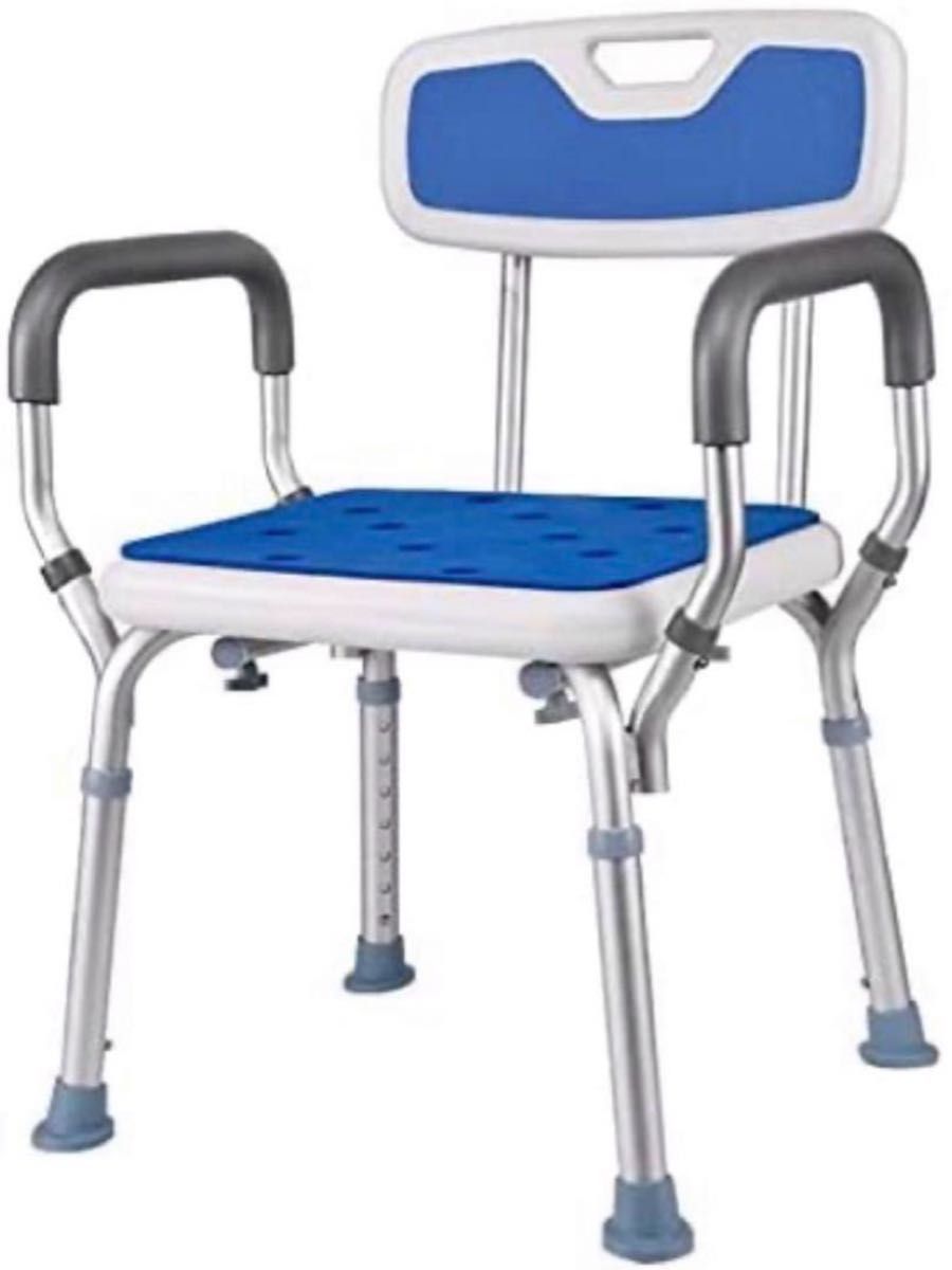 シャワーチェア 入浴補助 バスチェア 椅子 お風呂 介護椅子 介護 背もたれ付き 取り外し可能 手すり シャワークリップ