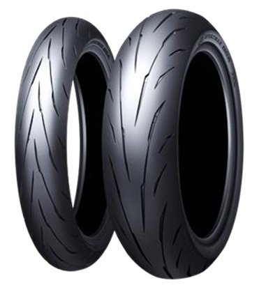 ■前後セット　DUNLOP ダンロップ Q5-A 120/70ZR17 58W & 190/55ZR17 75W Zレンジ ZX-10R YZF-R1 CBR1000RR などに_画像1