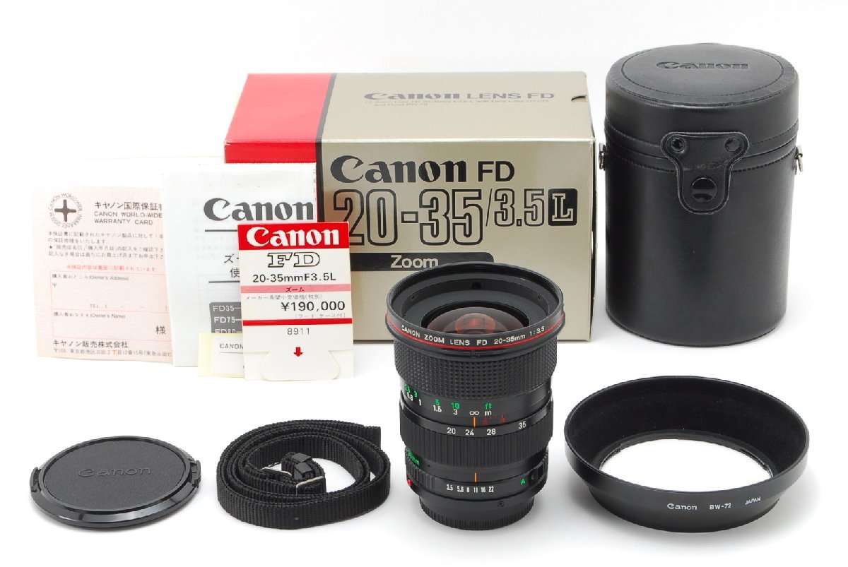 贅沢 NFD FD New Canon キャノン 20-35mm (297-w988) Lens Zoom Angle