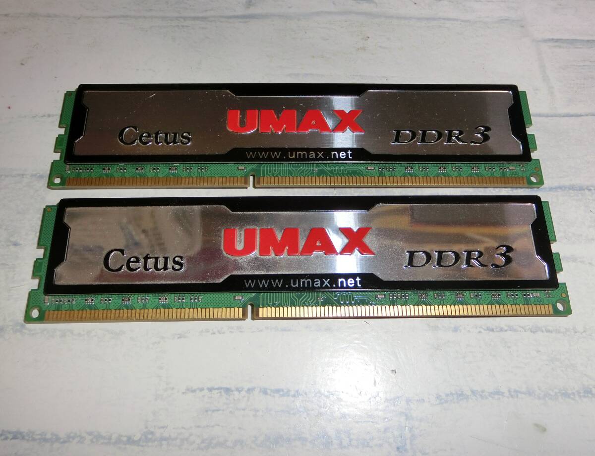 4GBx2=8GB 動作保証 UMAX Cetus DDR3-1333 PC3-10600_画像3