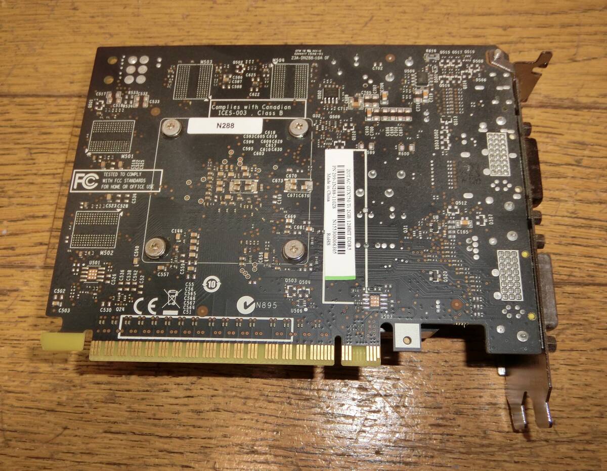 動作保証 ZOTAC GeForce GTX750Ti 2G 128BIT GDDR5 DVIx2 minHDMI _画像4