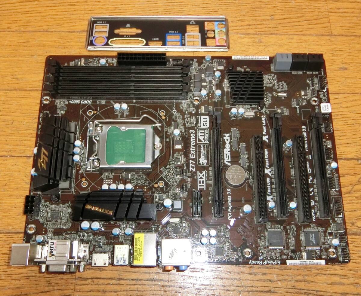 動作保証 ASROCK Z77 Extreme3 LGA1155 ATX HDMI DVI CRT_画像1