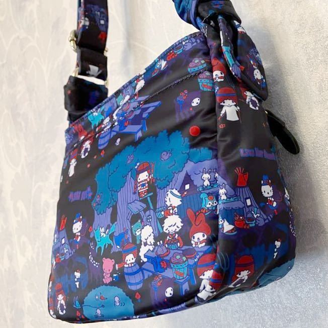  new goods unused * ANNA SUI Anna Sui × Sanrio character z collaboration shoulder bag blue * Hello Kitty my meroki Kirara travel 