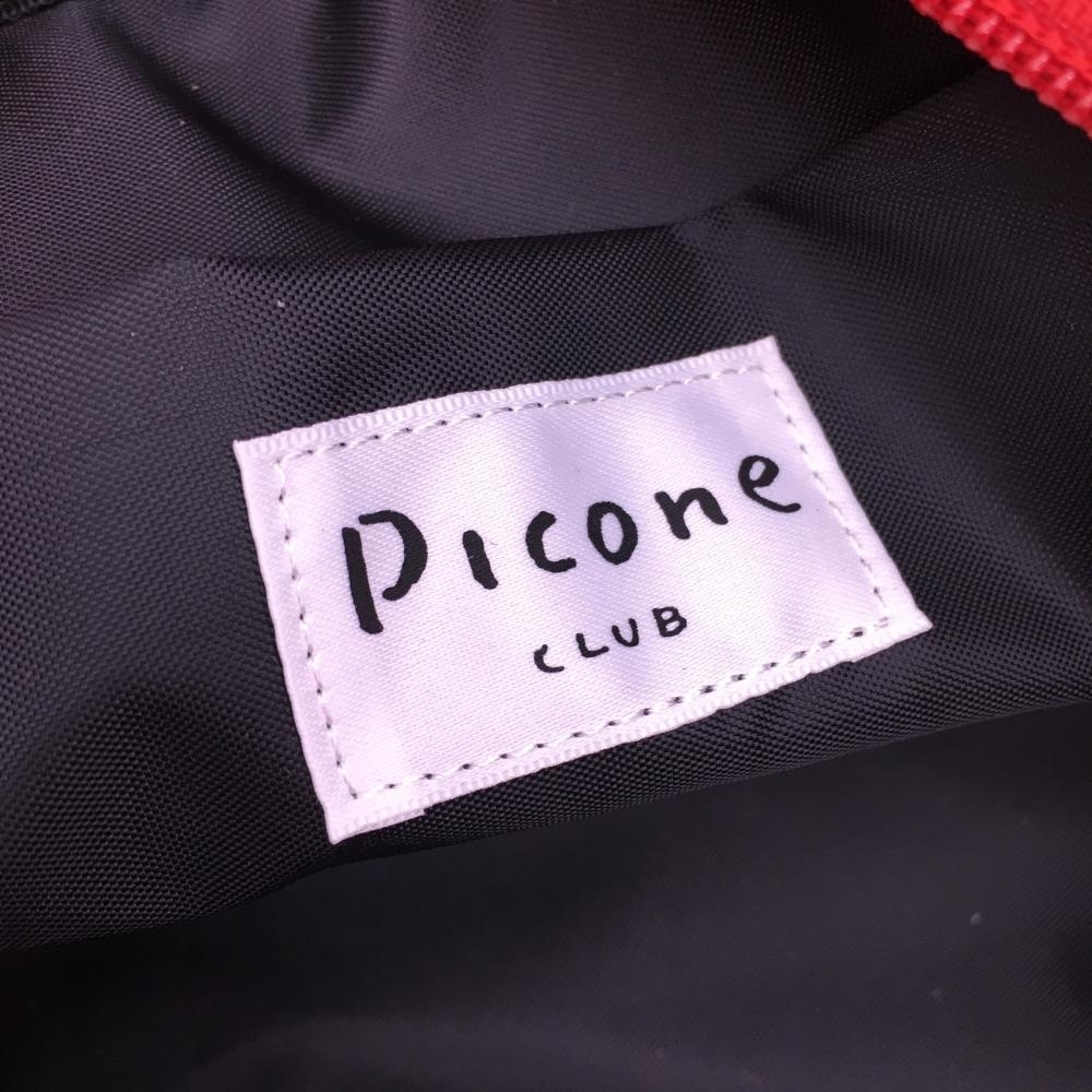 【超美品】ピッコーネ 保冷カートバッグ レッド×白 二層式 刺しゅう　ゴルフ PICONE_画像9