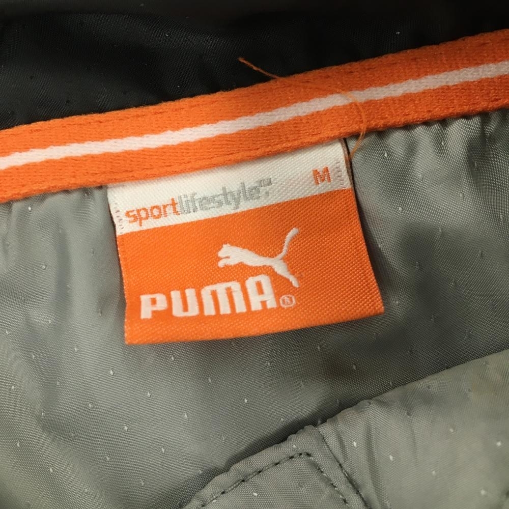 プーマ 2WAYジャケット グレー ピンドット 袖着脱可 メンズ M ゴルフウェア PUMA_画像5