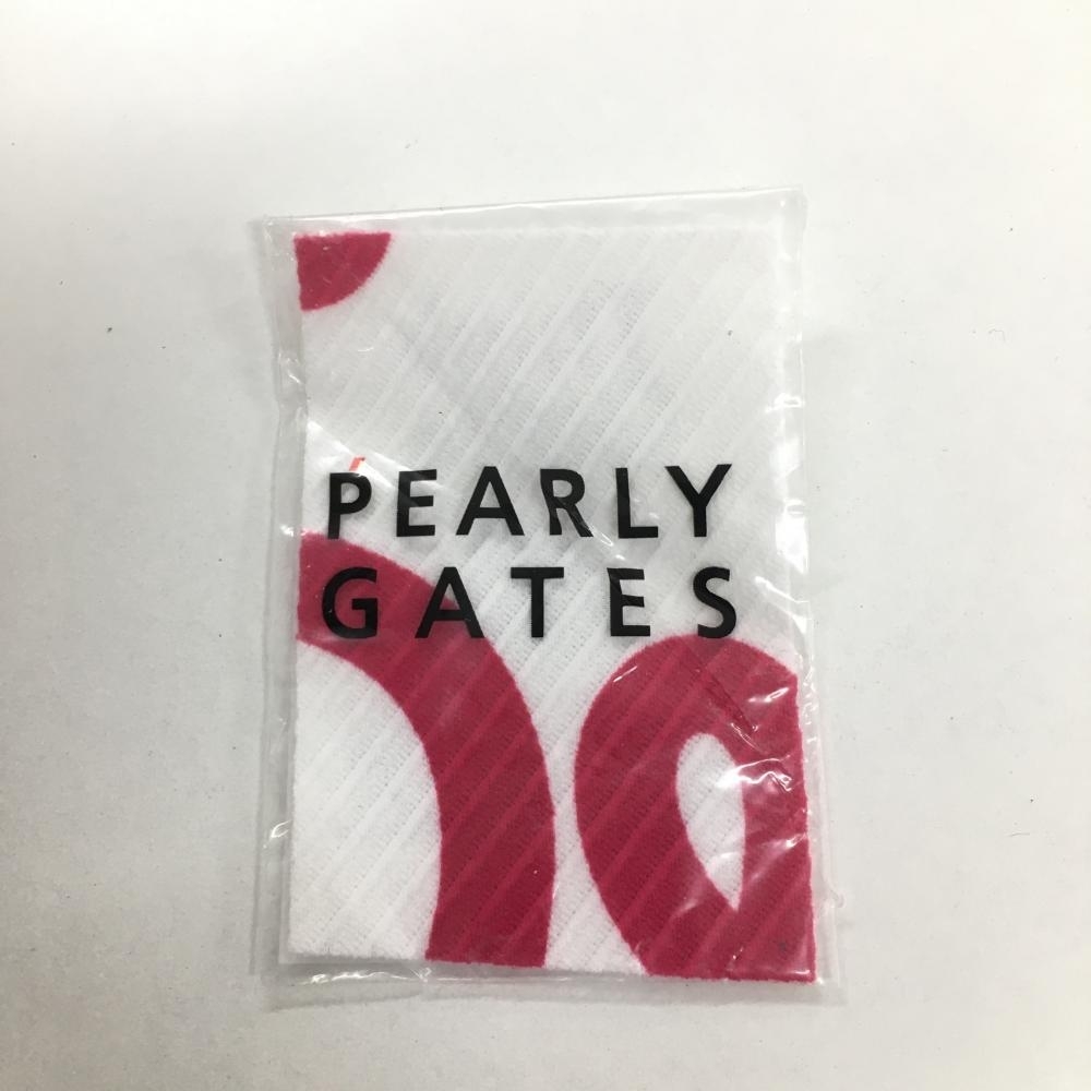 パーリーゲイツ スカート 白×ピンク ロゴ総柄 織生地 レディース 00(XS) ゴルフウェア 2023年モデル PEARLY GATES_画像4