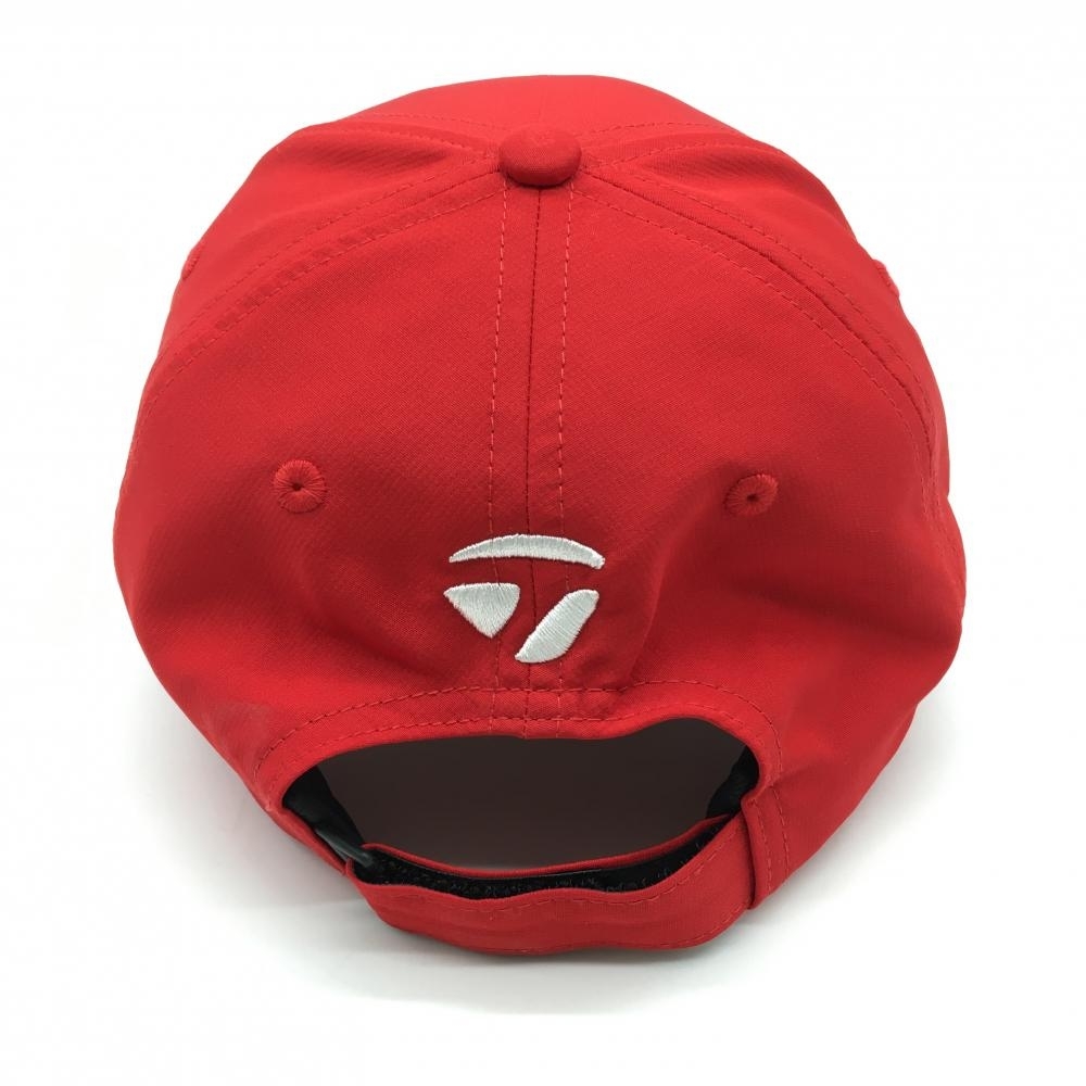  TaylorMade колпак красный × белый цельный Logo .... Golf одежда ONE SIZE FITS ALL