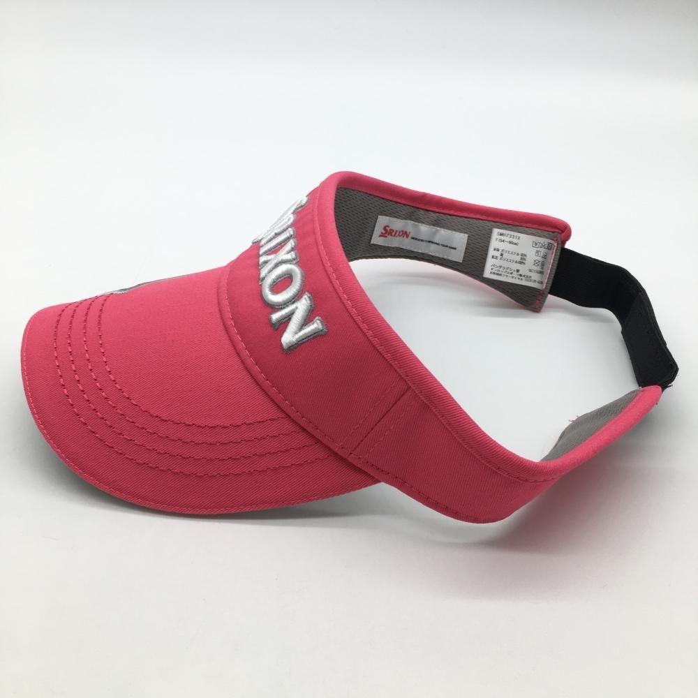 [ unused goods ] Srixon sun visor pink × white ZSTAR Logo ....F(54-60cm) Golf wear SRIXON