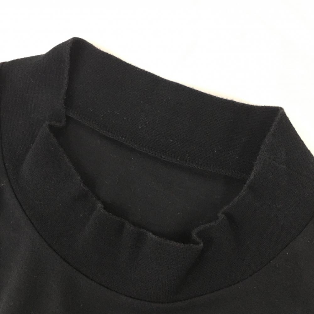  Adabat short sleeves high‐necked shirt black cotton 100%. pocket men's IV(L) Golf wear adabat