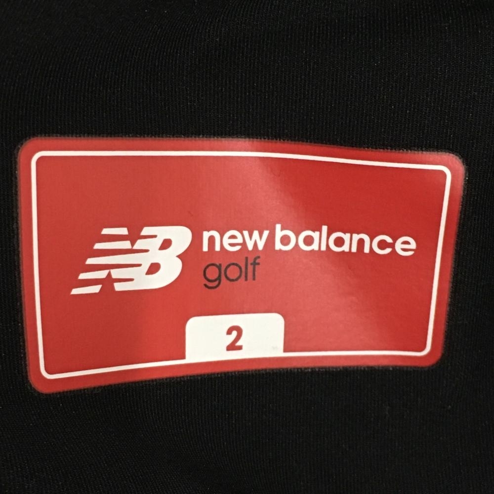 【美品】ニューバランスゴルフ スカート ベージュ×黒 裏起毛 ビッグロゴ レディース 2(M) ゴルフウェア 2022年モデル New Balance_画像5