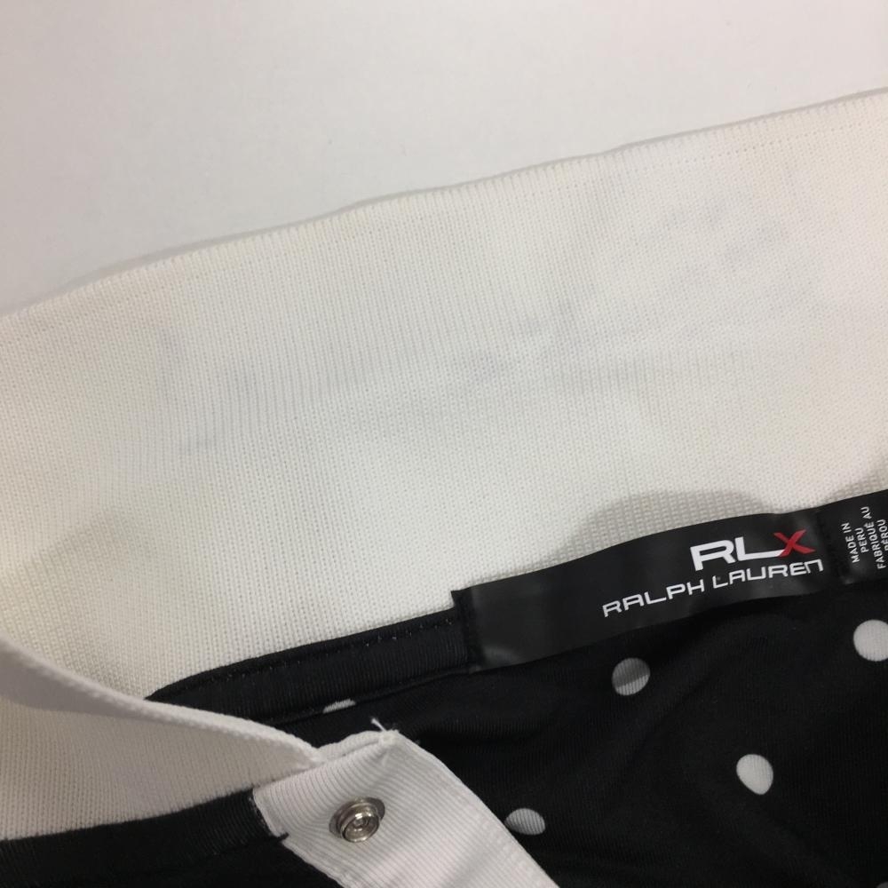 RLX ラルフローレン ノースリーブポロシャツ 黒×白 ドット スナップボタン レディース XS ゴルフウェア Ralph Lauren_画像6