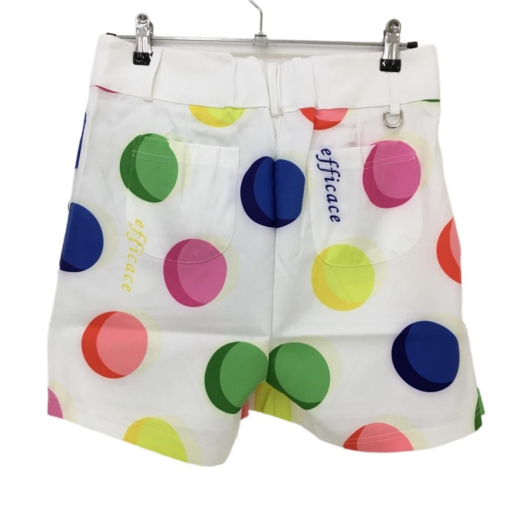 [ новый товар ]efi rental юбка-брюки юбка белый × многоцветный точка style женский LL Golf одежда efficace