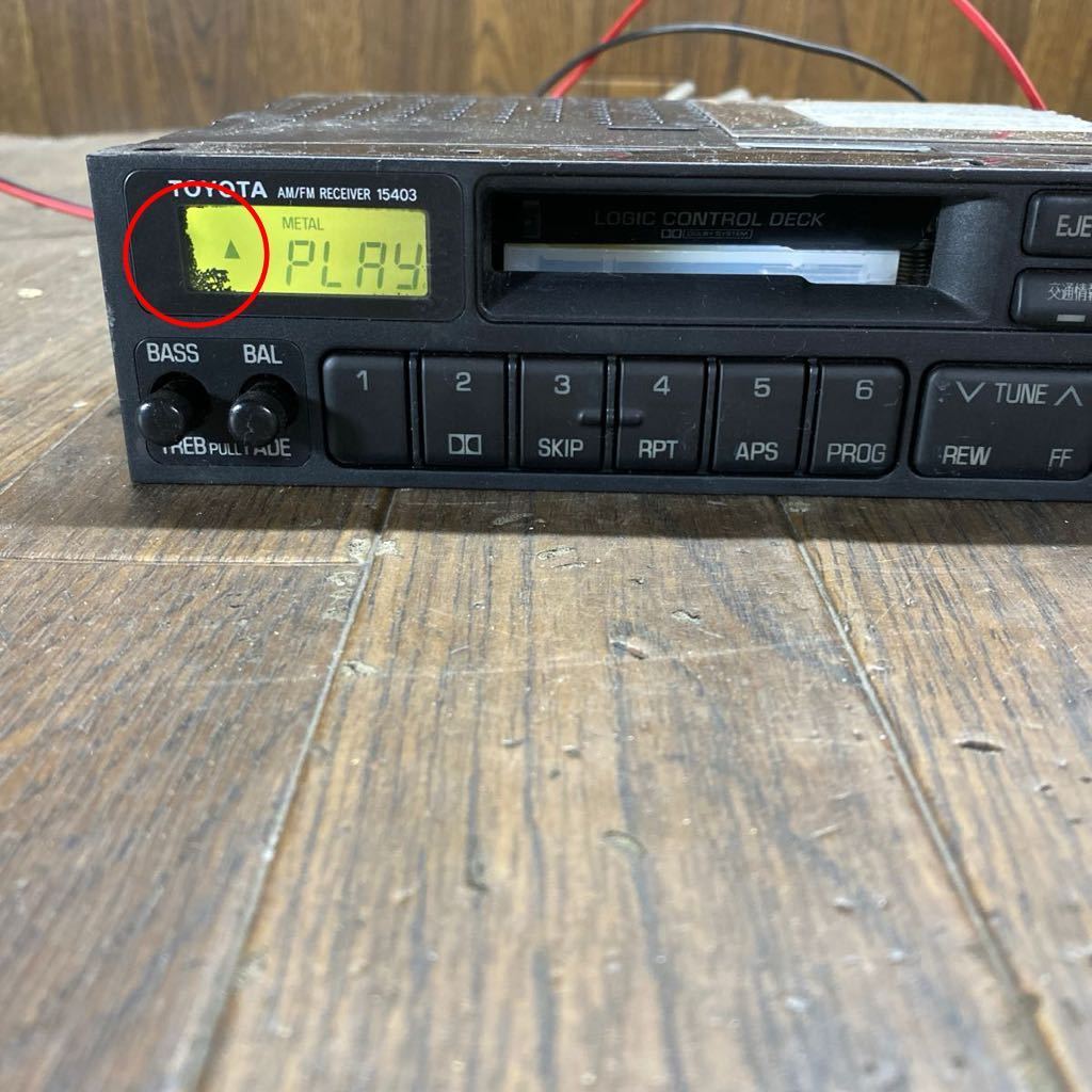 AV2-142 super-discount car stereo tape deck TOYOTA 86120-3A120 121000-0510B101 CE-A970T1B cassette body only simple operation verification ending used present condition goods 