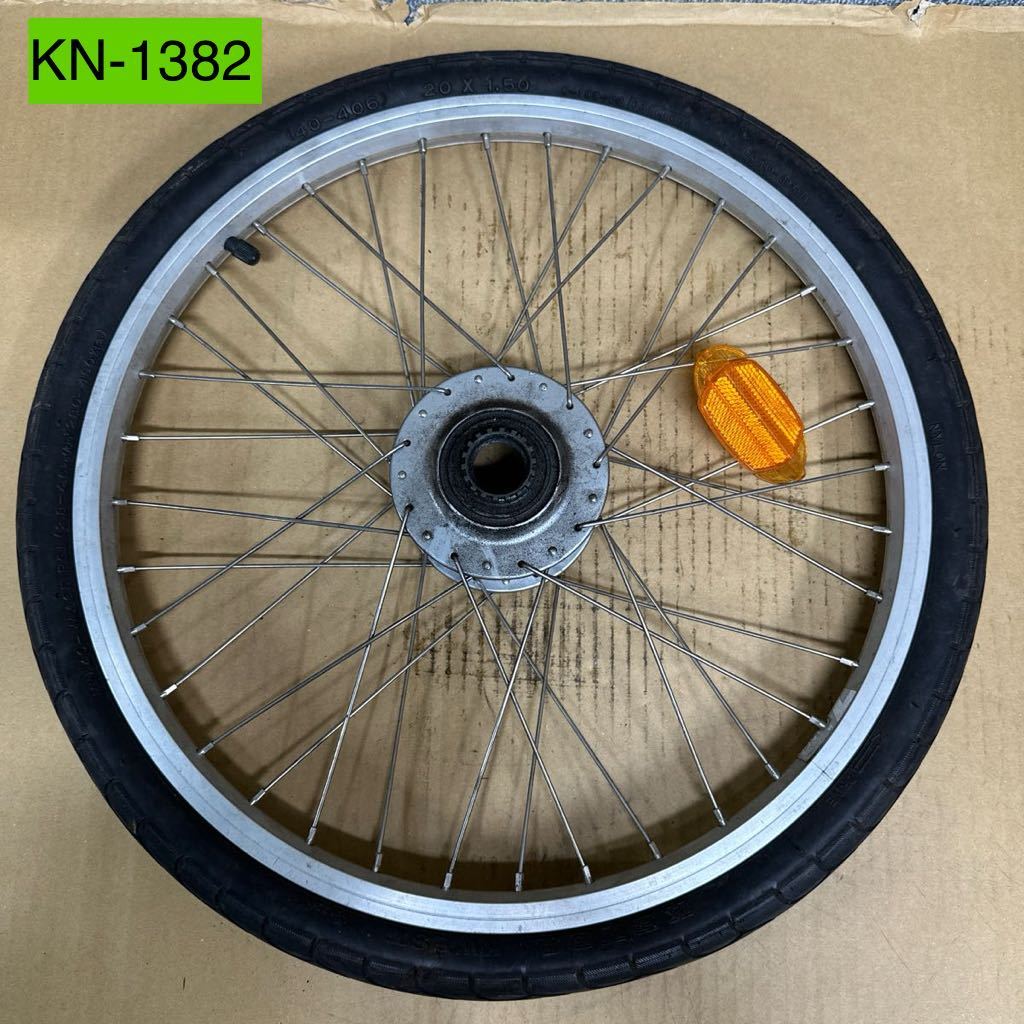 KN-1382 激安 自転車 タイヤ ホイール KENDA KWEST 20×1.50 SHIMANO Nexus SG-8R36 現状品_画像1