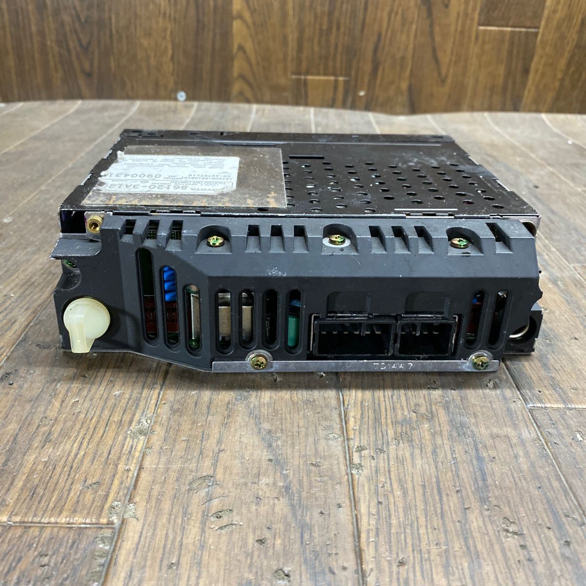 AV2-142 super-discount car stereo tape deck TOYOTA 86120-3A120 121000-0510B101 CE-A970T1B cassette body only simple operation verification ending used present condition goods 