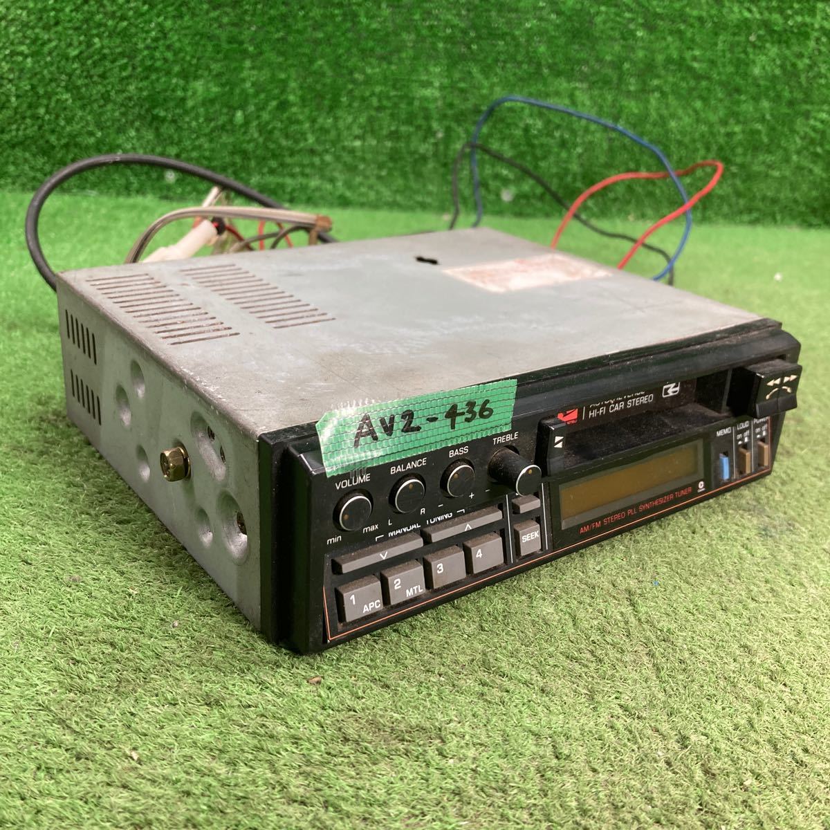 AV2-436 激安 カーステレオ DAIHATSU PD-9086A 0004918 カセット 通電未確認 ジャンクの画像2