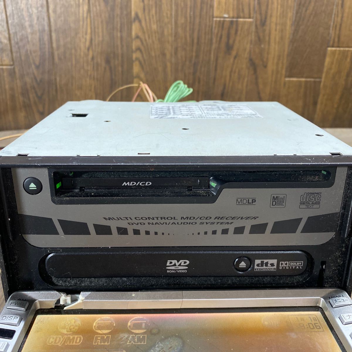 AV2-539 激安 カーナビ SANYO NVA-100 0E307776 DVDナビ CD MD 本体のみ 簡易動作確認済 中古現状品の画像5