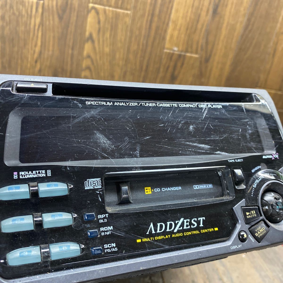 AV2-565 super-discount car stereo ADDZEST clarion PD-2247A 0017177 CD cassette FM/AM player electrification not yet verification Junk 