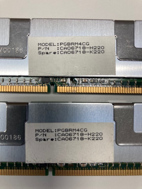 ★２枚セット★ hynix PC2-5300F PGBRM4CG 2GB × 2枚（計４G) メモリヒートスプレッダー付属の画像4