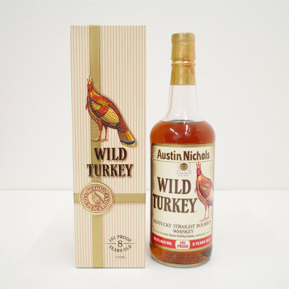 WILD TURKEY ワイルドターキー 8年 バーボン ウイスキー 101PROOF 50.5％ 750ml_画像1