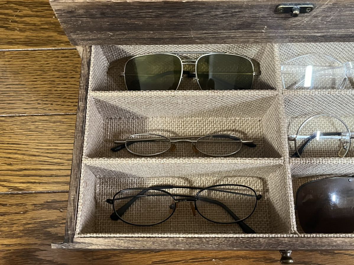 メガネ コレクション ケース付き サングラス 眼鏡 度入りメガネ 12個セット まとめ売り メーカー物あり _画像6