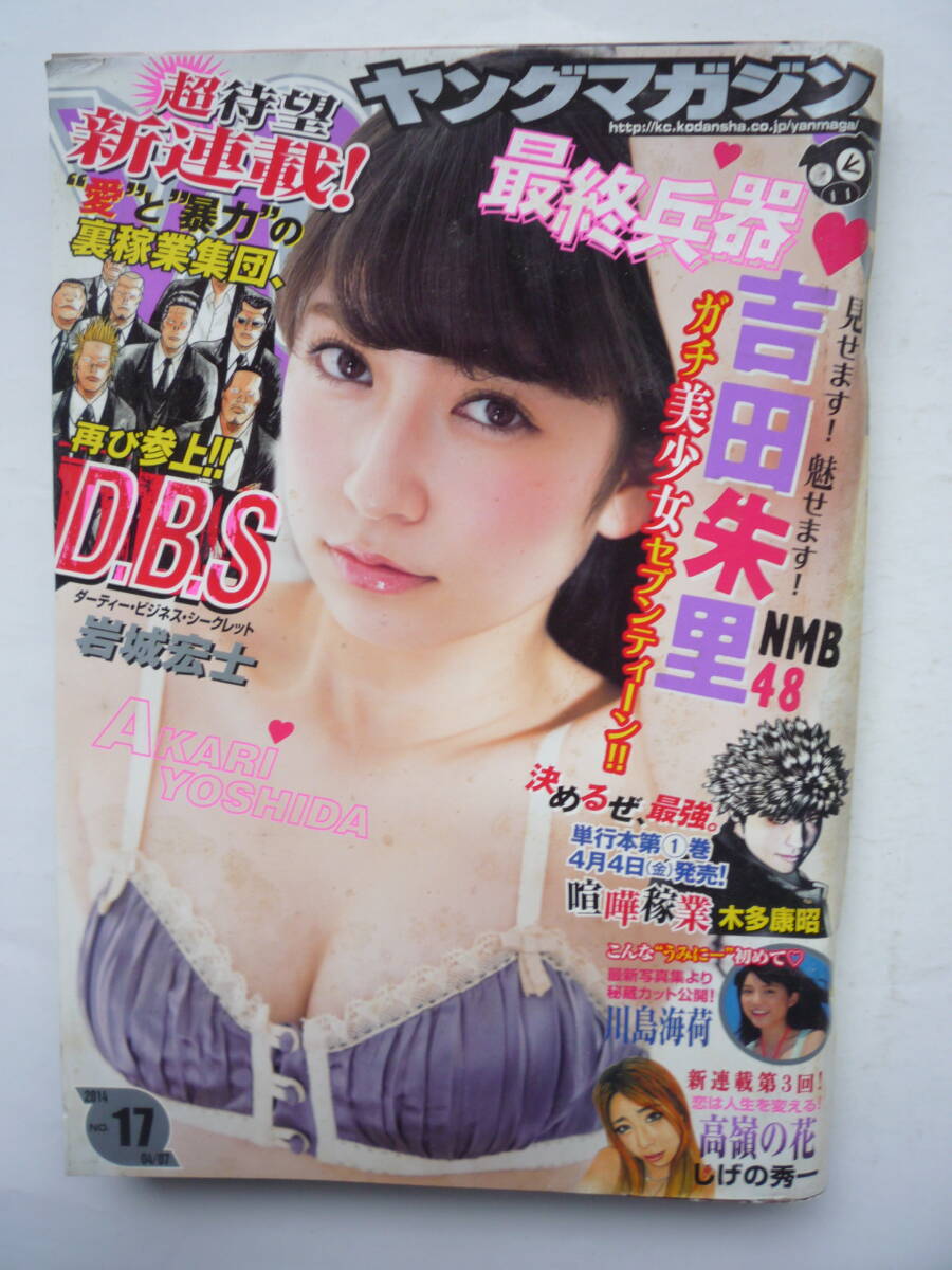 ヤングマガジン　２０１４年　NO.１７　吉田朱里・川島海荷_画像1