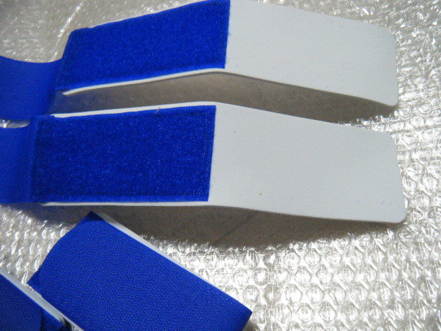 新品 無地 ベルクロ ４本セット 50ｍｍ幅 ブルーの画像2