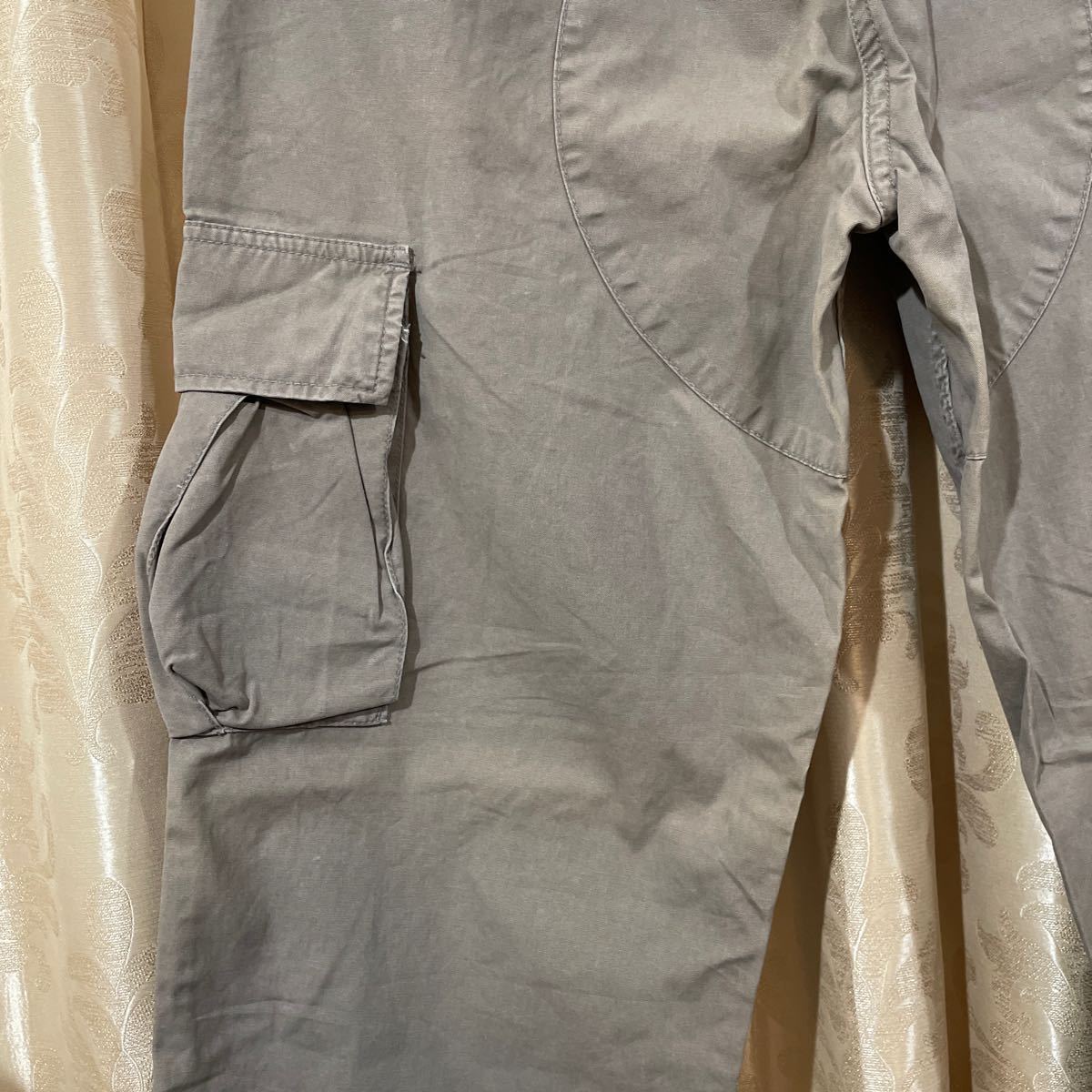 STUSSY ステューシー Surplus Cargo Pant コットン カーゴパンツ サイズ32 グレージュ ボタンフライ_画像9