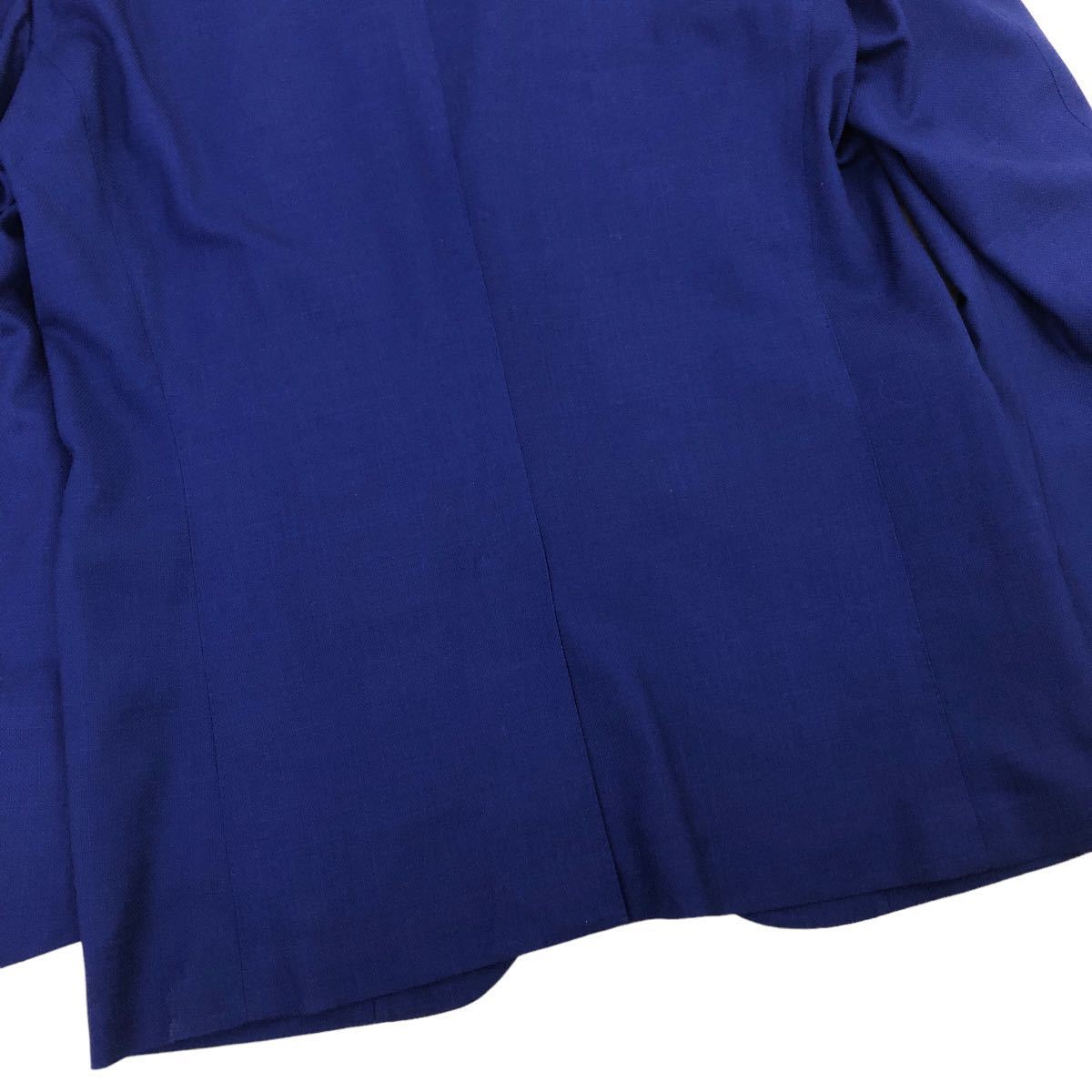 m480-22 美品 TOMORROWLANDトゥモローランド ゼニア社 COOL EFFECT テーラード ジャケット 上着 羽織り トップス ブルー メンズ 50_画像7