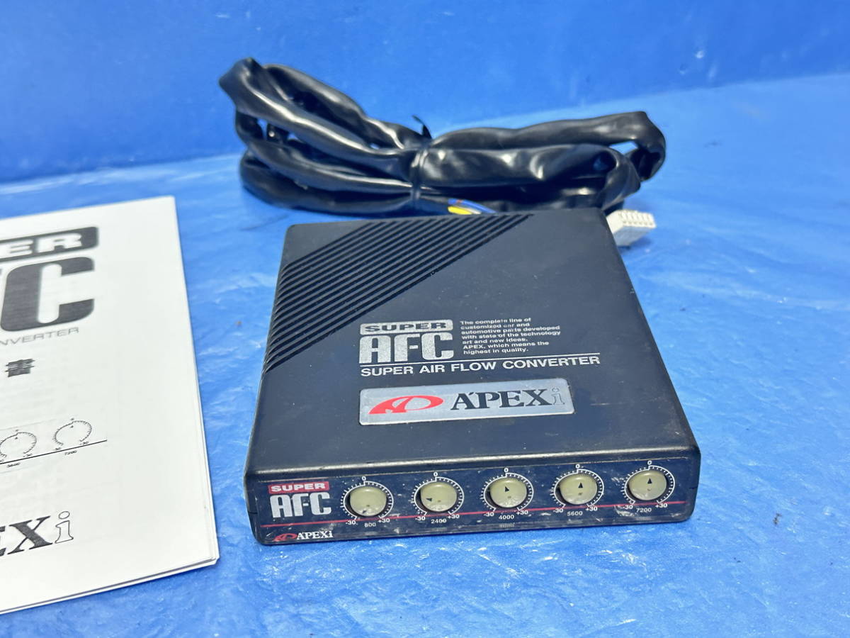 APEX S-AFC 5 dial air flow controller SUPER AFC. style fuel adjustment JZX100JZX80R32R33R34FC3SFD3S131415180R-FIT sub navy blue drift 