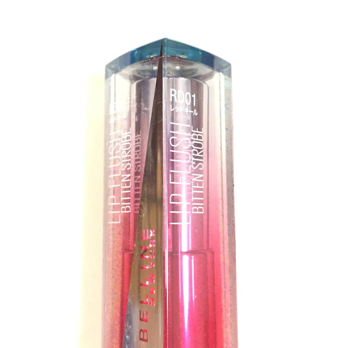 新品 ◆MAYBELLINE (メイベリン) リップフラッシュ ビッテン ストロボ RD01 レッドキール (口紅)◆_画像2