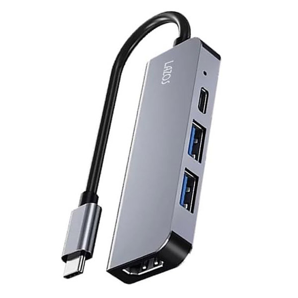 ドッキングステーション 変換アダプタ 4in1 TypeC HDMI USB3.0 USB2.0 LAZOS L-CHU4/1115ｘ１本_画像1