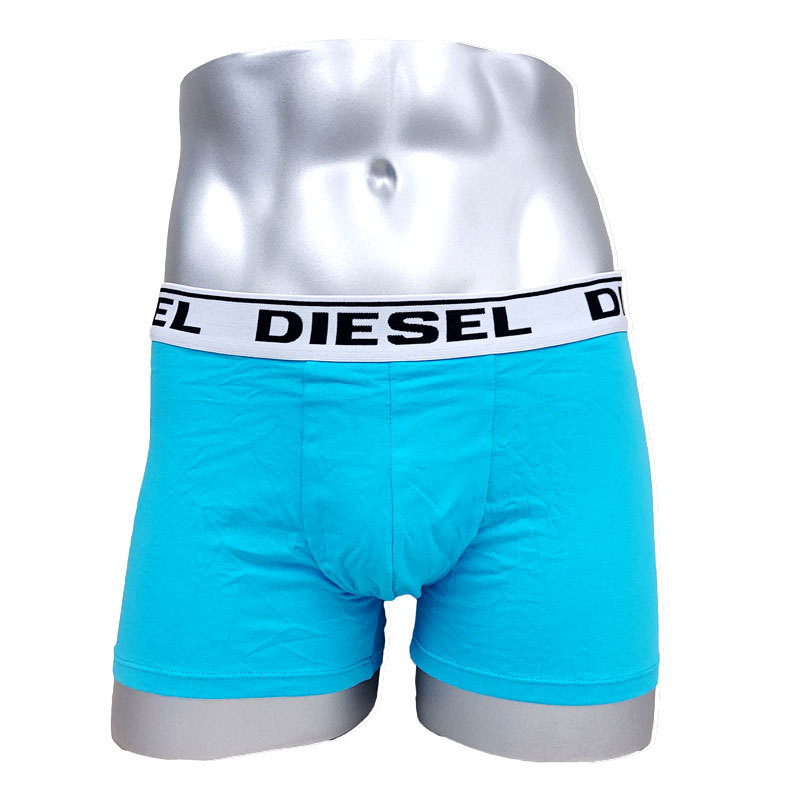 DIESEL ディーゼル アンダーウェア 3枚組 00CKY3 RQARZ E4099 XL ブルー系 ボクサーパンツ 下着 コットン 新品 並行輸入品_画像4