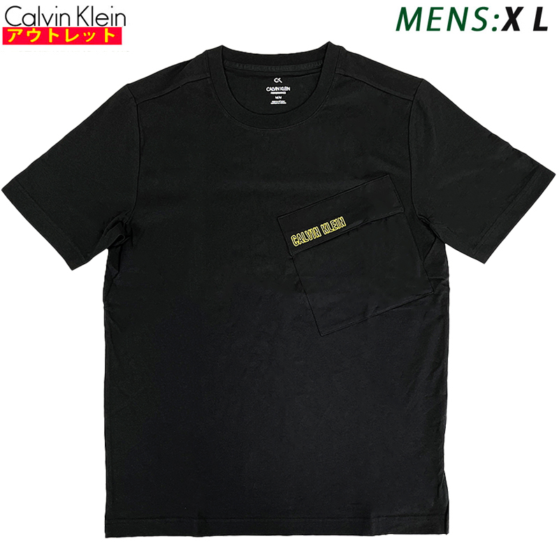 カルバンクライン 新品・アウトレット 半袖 Tシャツ XLサイズ 4MS0K130 007 BLACK 黒 メンズ クリックポストで送料無料_画像1