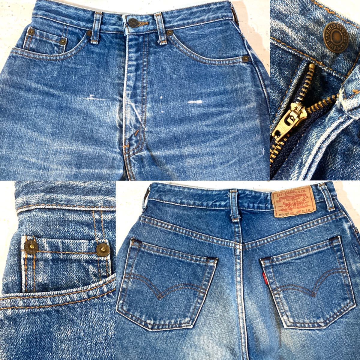 Levi's☆W626-0217☆90'sVINTAGE☆ショートパンツ☆ジーンズ☆デニム☆ハイウエスト☆テーパード☆カットオフ☆リーバイス☆ビンテージ☆青