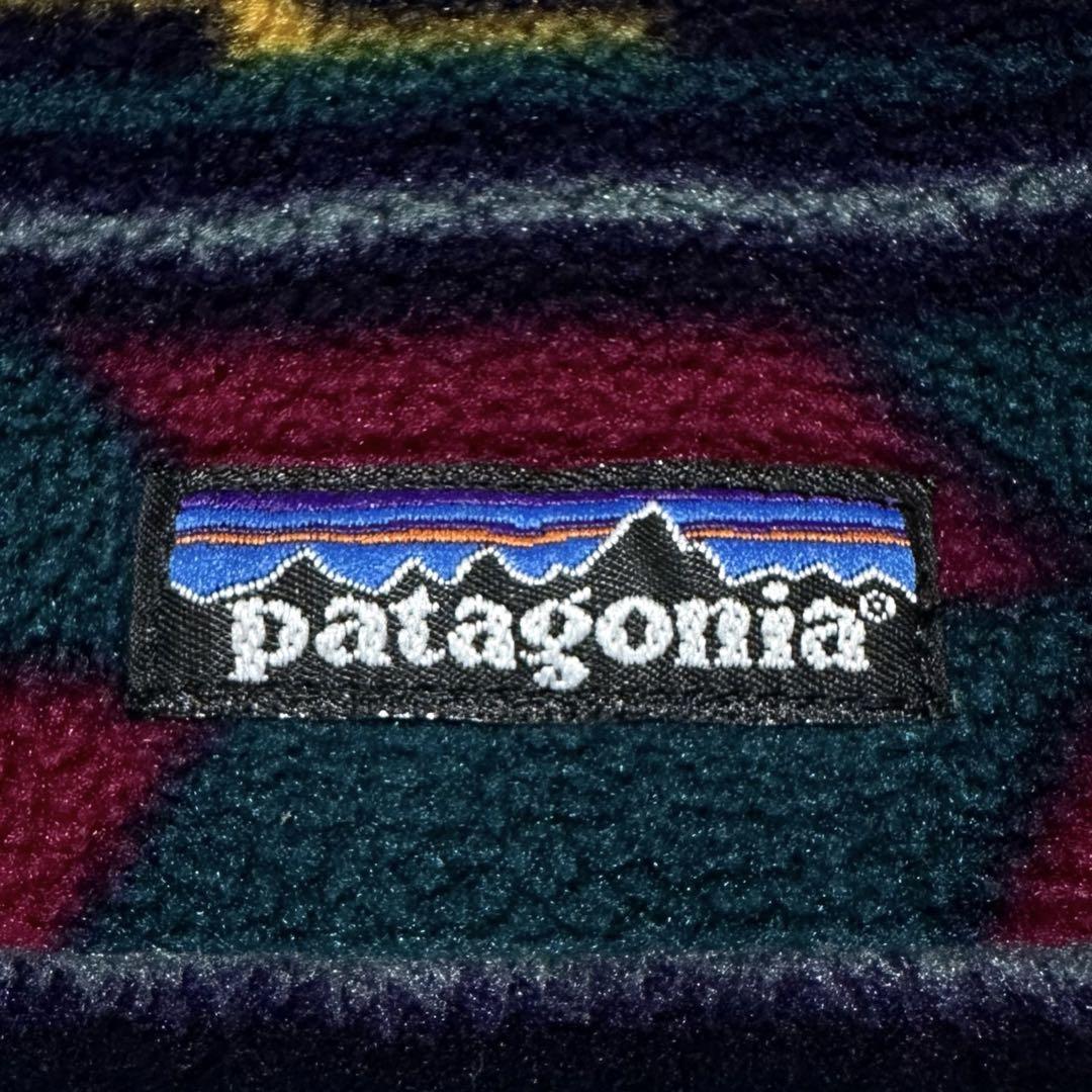 【90s】激レア希少　PATAGONIA パタゴニア　アナトリア　総柄　スナップT　フリース