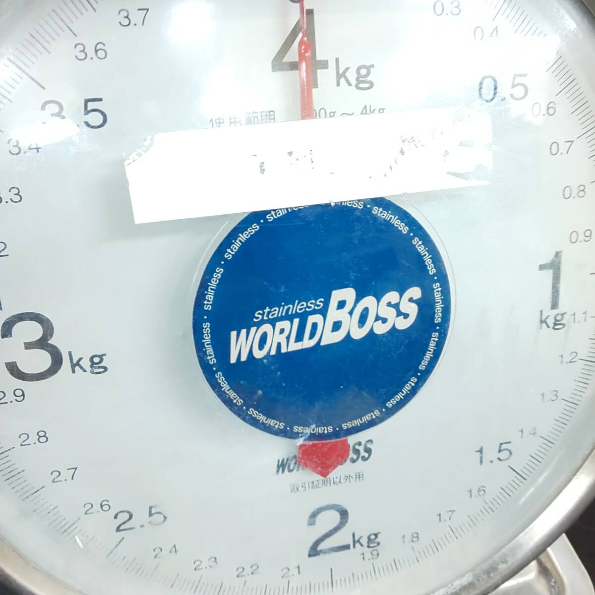 ◎ワールドボス◎WORLD BOSS 並型上皿自動秤 4kg ステンレス製 即発送_画像2