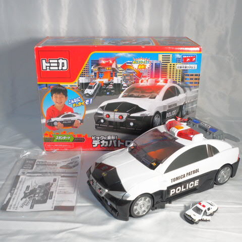 トミカ ビッグに変形 デカパトロールカー ミニパトカー付き 警察車両 模型 ミニカー TOMY 玩具/100サイズ_画像1
