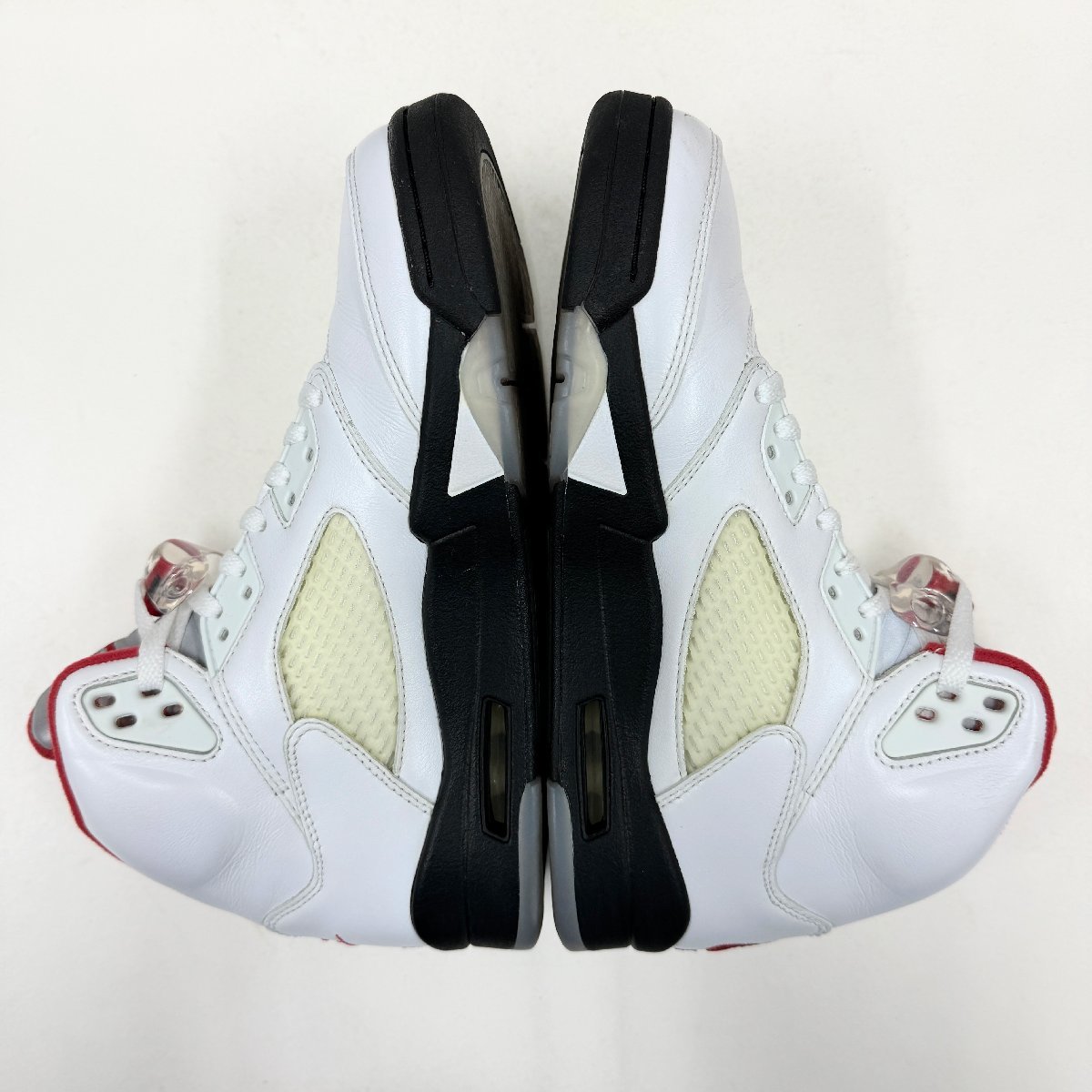 25.5cm AIR JORDAN 5 RETRO DA1911-102 エアジョーダン 5 レトロ ホワイトレッド メンズ スニーカー ZC 102560_画像3