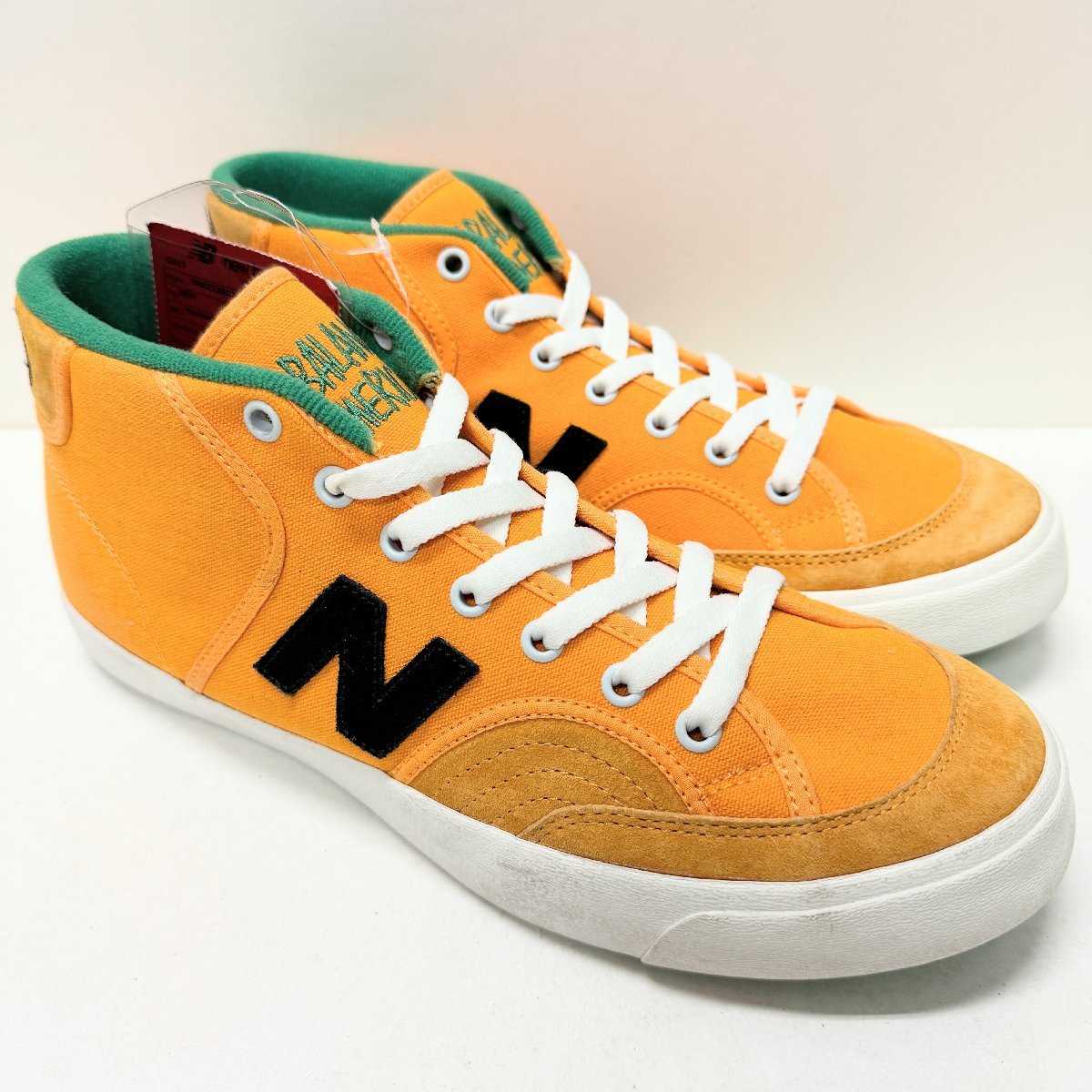 27cm NEW BALANCE NM 213 BAK SAMPLE NM213BAK ニューバランス サンプル オレンジグリーンホワイト メンズ スニーカー CH 85140_画像1