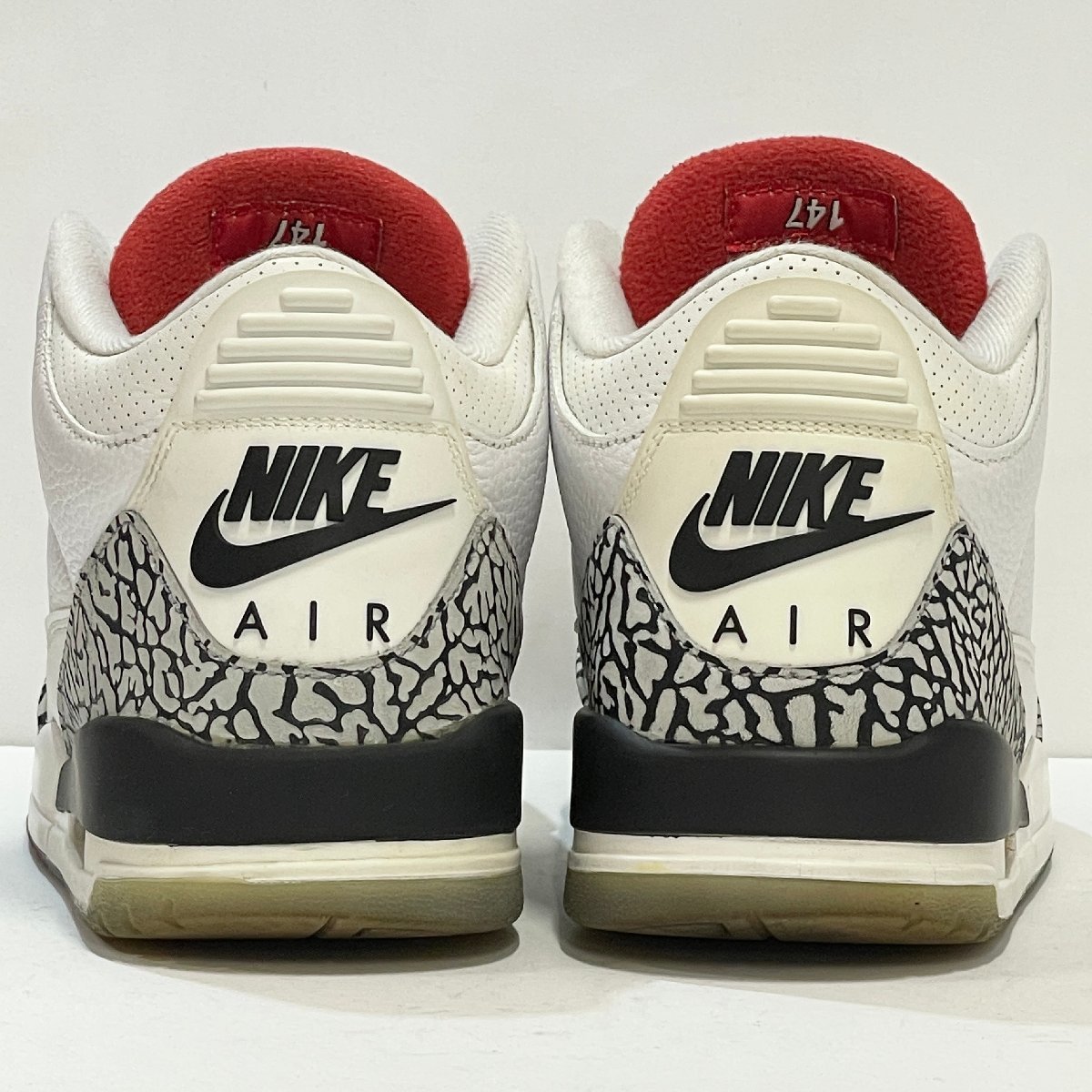 26cm AIR JORDAN 3 RETRO NRG 923096-101 エア ジョーダン 3 レトロ NRG フリースローライン メンズ スニーカー VV H104385_画像5