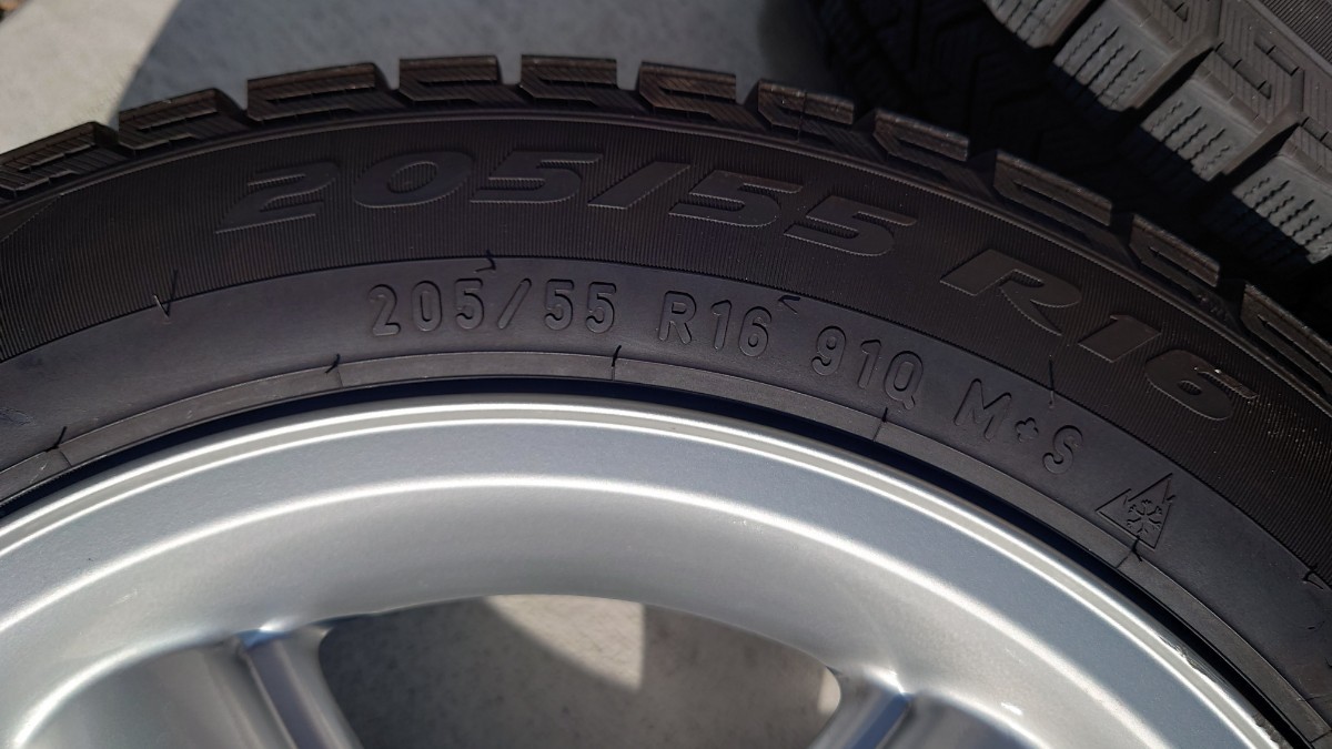 PIAA 鍛造 アルミ 16インチ 7J+35 8J+35 各2本 205/55R16 スタッドレス シーマ セドリック シルビア マークII Y31 S13 GX81_画像8