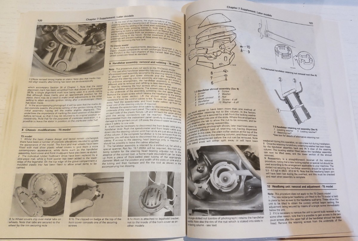 ◎ VESPA P/PX125,150&200SCOOTERS Owners Workshop Manual ぺスパ雑誌 バイク,オートバイ,スクーター雑誌◎_画像9