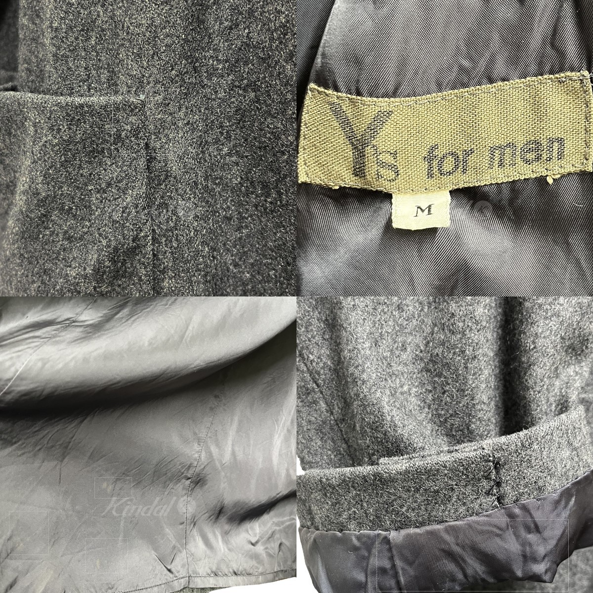 Y’s for men　ワイズフォーメン　 初期タグロングウールコート 商品番号：8072000065251_画像6