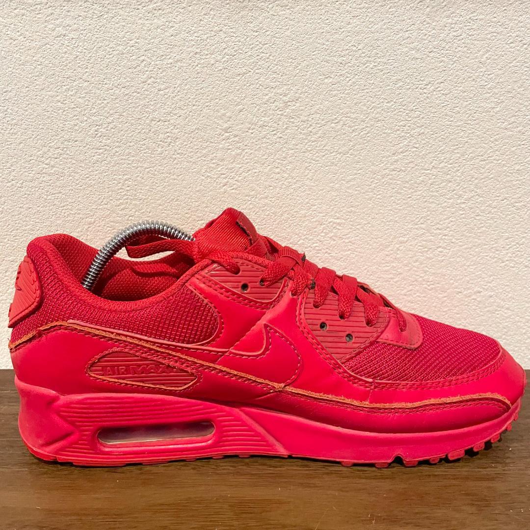 NIKE AIR MAX 90 UNIVERSITY RED ナイキ エア マックス 90 レッド メンズ CZ7918-600 ローカットスニーカー 25.5cm_画像5