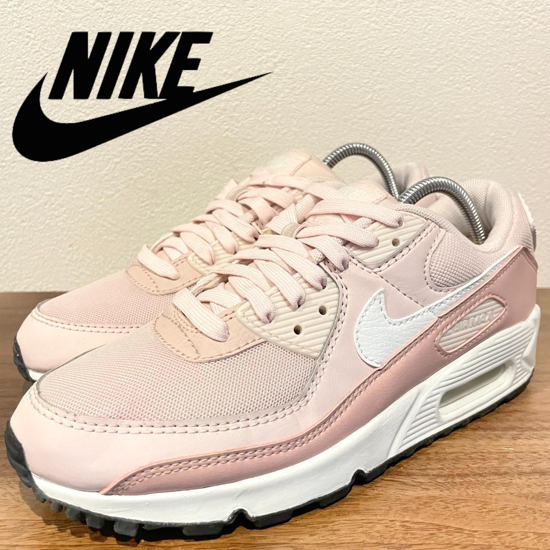 NIKE WMNS AIR MAX 90 BARELY ROSE ナイキ エア マックス 90 ピンクレディース DH8010-600 ローカットスニーカー 25cm 美品