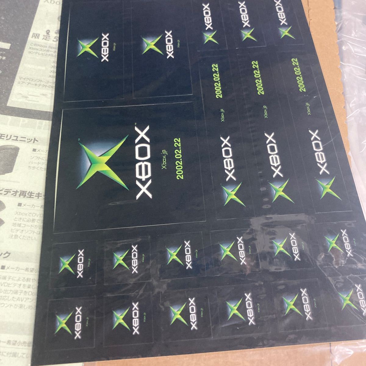 xbox発売前チラシ　ステッカーセット　チラシ　カタログ　フライヤー　パンフレット　正規品　希少　非売品　販促_画像9