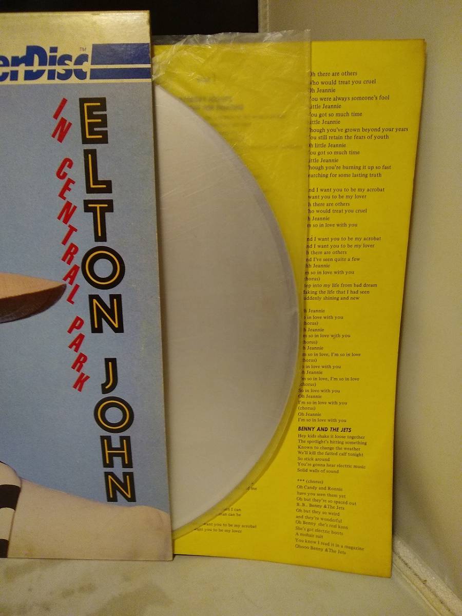 L9893 LD* laser disk Elton John ( L ton * John ) Live in Central Park