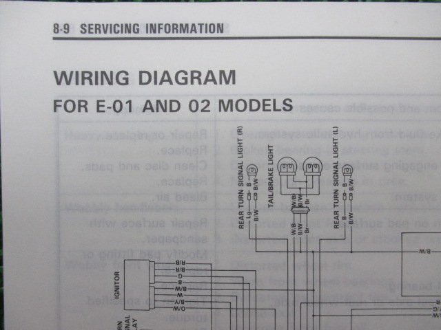 GSX-R1100 サービスマニュアル 2版 スズキ 正規 中古 バイク 整備書 配線図有り 英語版 GSXR1100W VD 車検 整備情報_99500-39111-01E