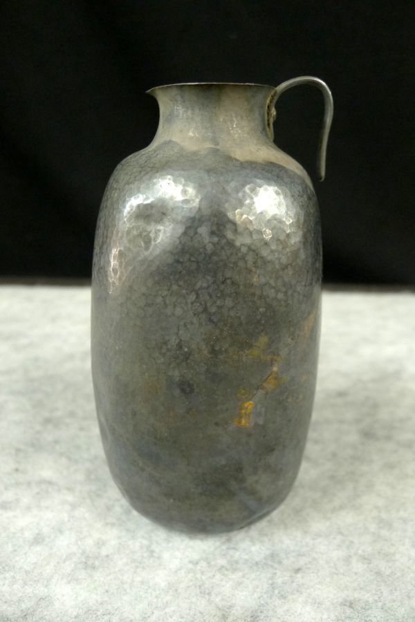 N539 Haneda производства оригинальный серебряный бутылочка для сакэ ... sake чашечка для сакэ чашка саке рюмка для сакэ вес 60g посуда для сакэ металлические изделия изделие прикладного искусства старый изобразительное искусство /60